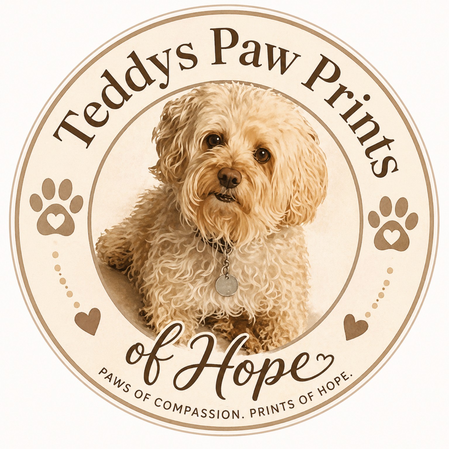 Teddy's Paw Prints of Hope logo